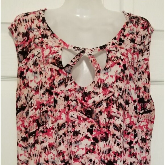 Jones Studio Women's Blouse Top Size 3X Sleeveless Liquid Knit Multicolor - Picture 2 of 5